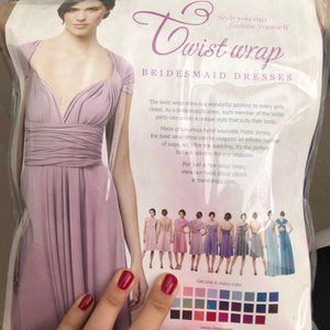 The Dessy Group Twist Wrap Bridesmaid Dress